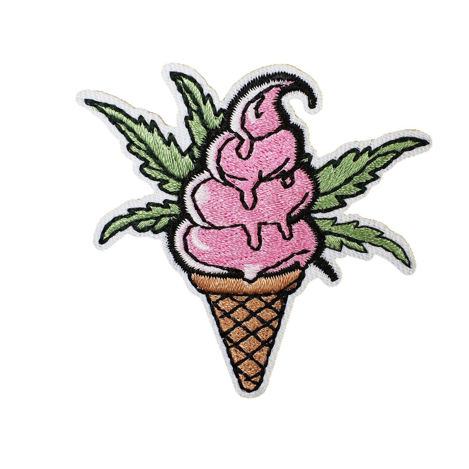 Wholesale Christmas hat embroidered fabric patch